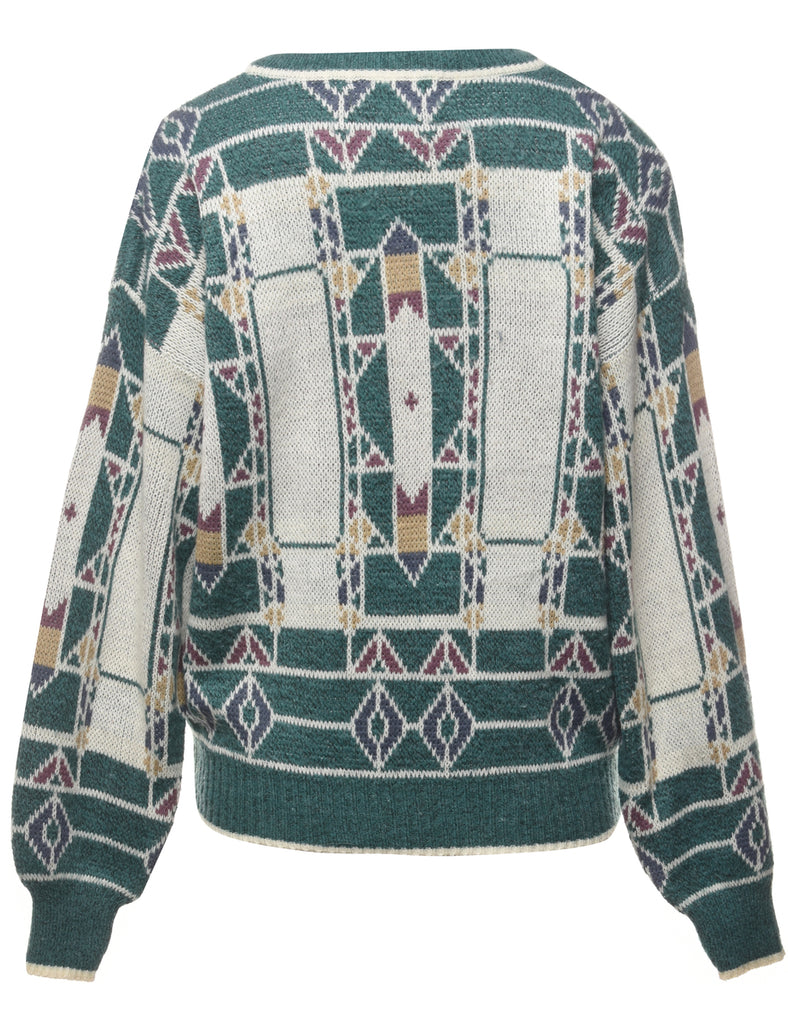 Geometric Pattern Jumper - S