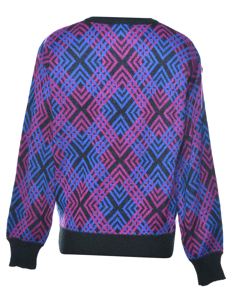 Geometric Pattern Jumper - L