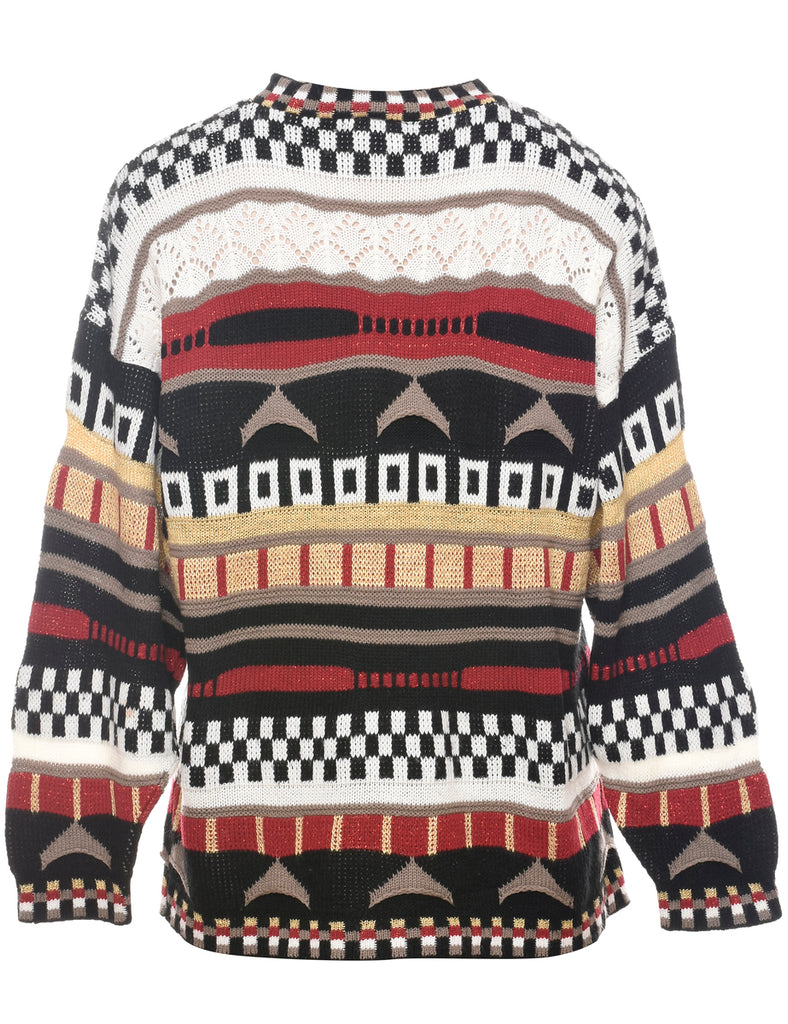Geometric Pattern Jumper - XL
