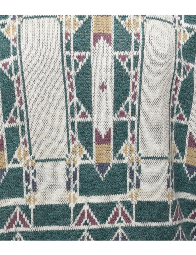 Geometric Pattern Jumper - S