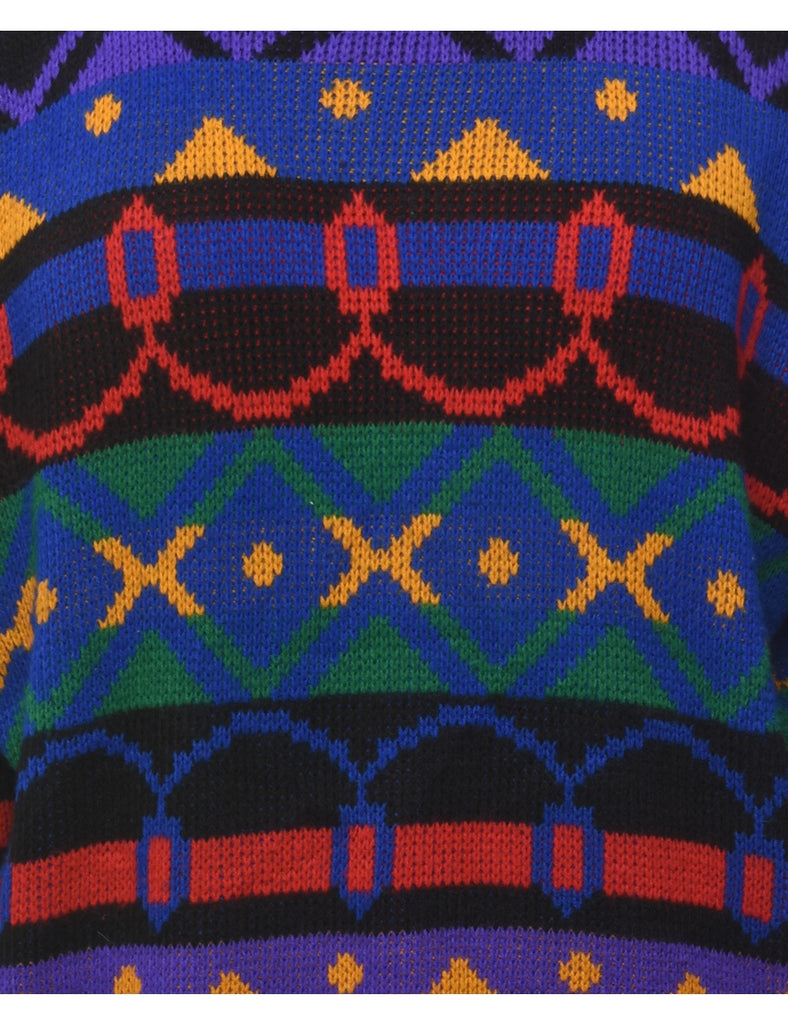 Geometric Pattern Jumper - M
