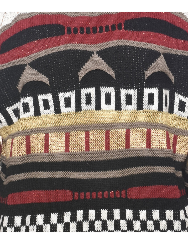 Geometric Pattern Jumper - XL
