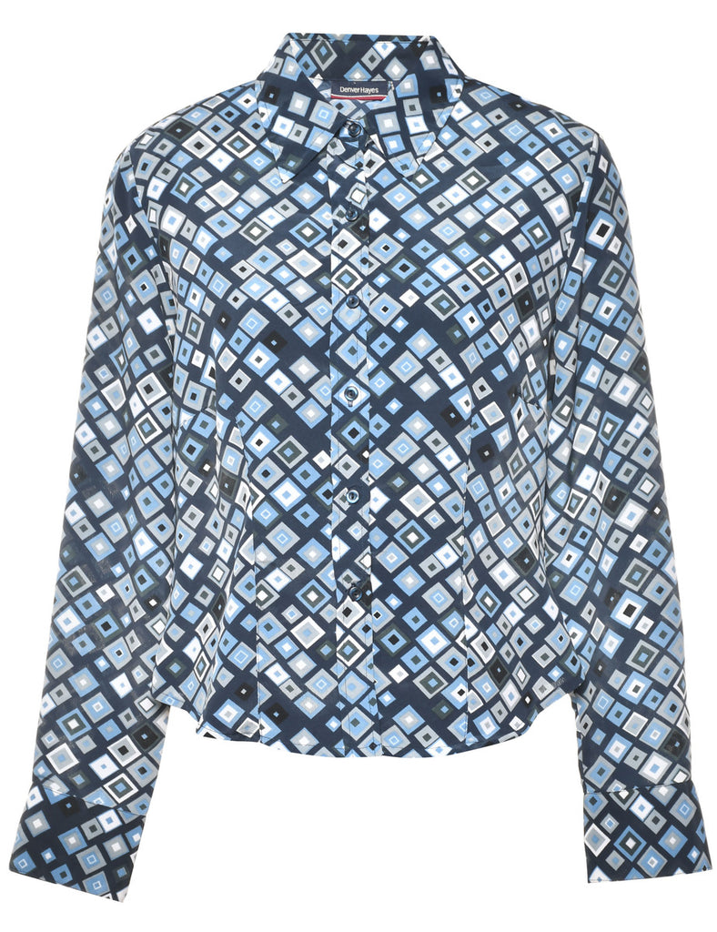 Geometric Petite Shirt - S
