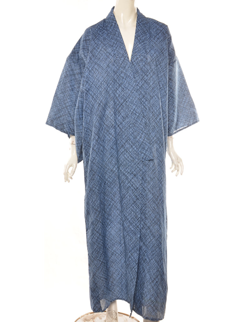 Geometric Print Full Length Kimono - L