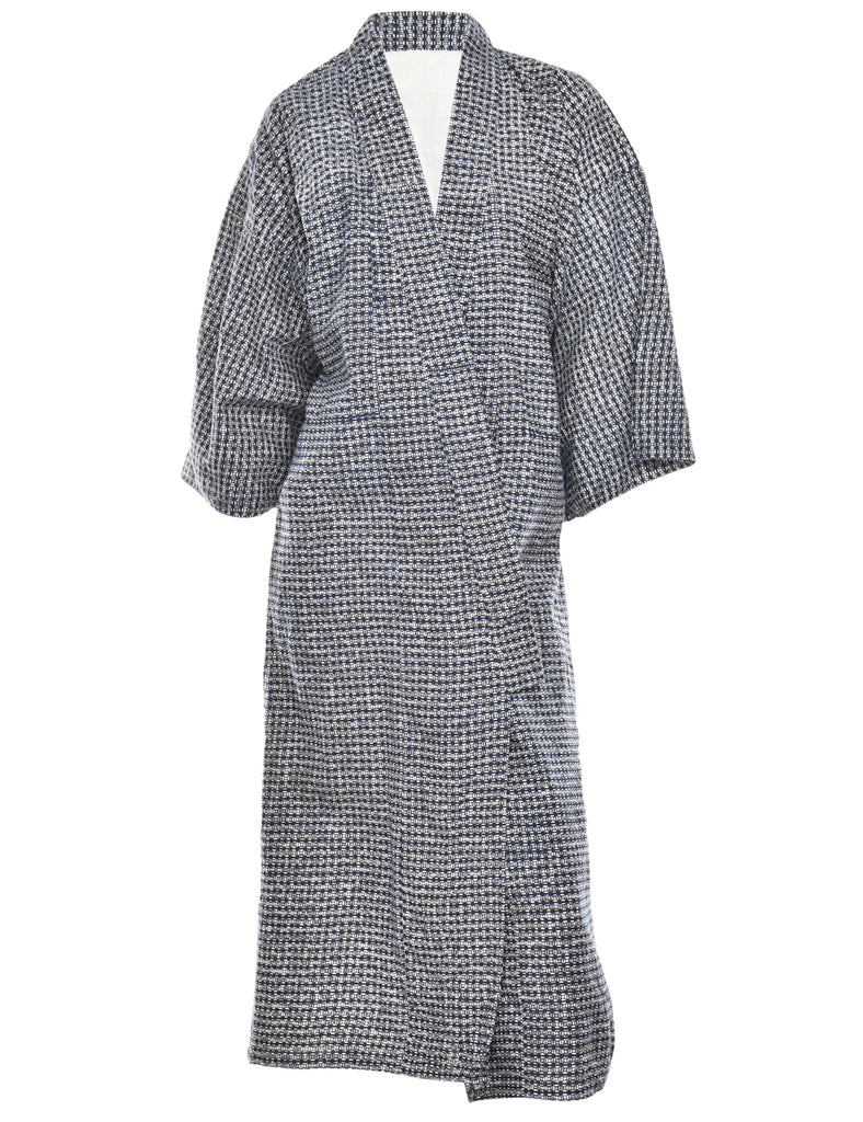 Geometric Print Full Length Kimono - L