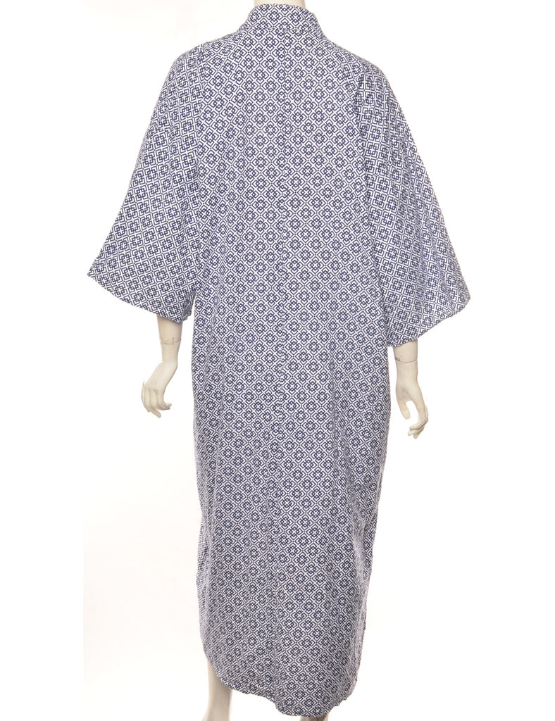 Geometric Print Full Length Kimono - M