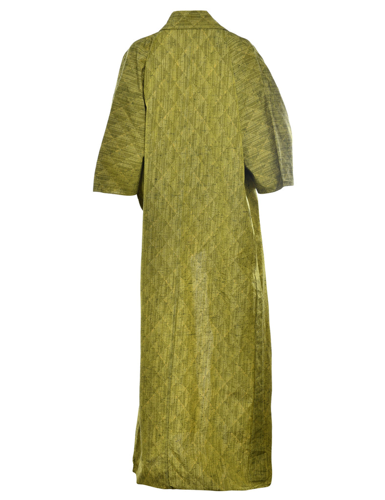 Geometric Print Full Length Kimono - L