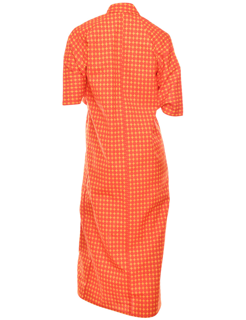 Geometric Print Full Length Kimono - S