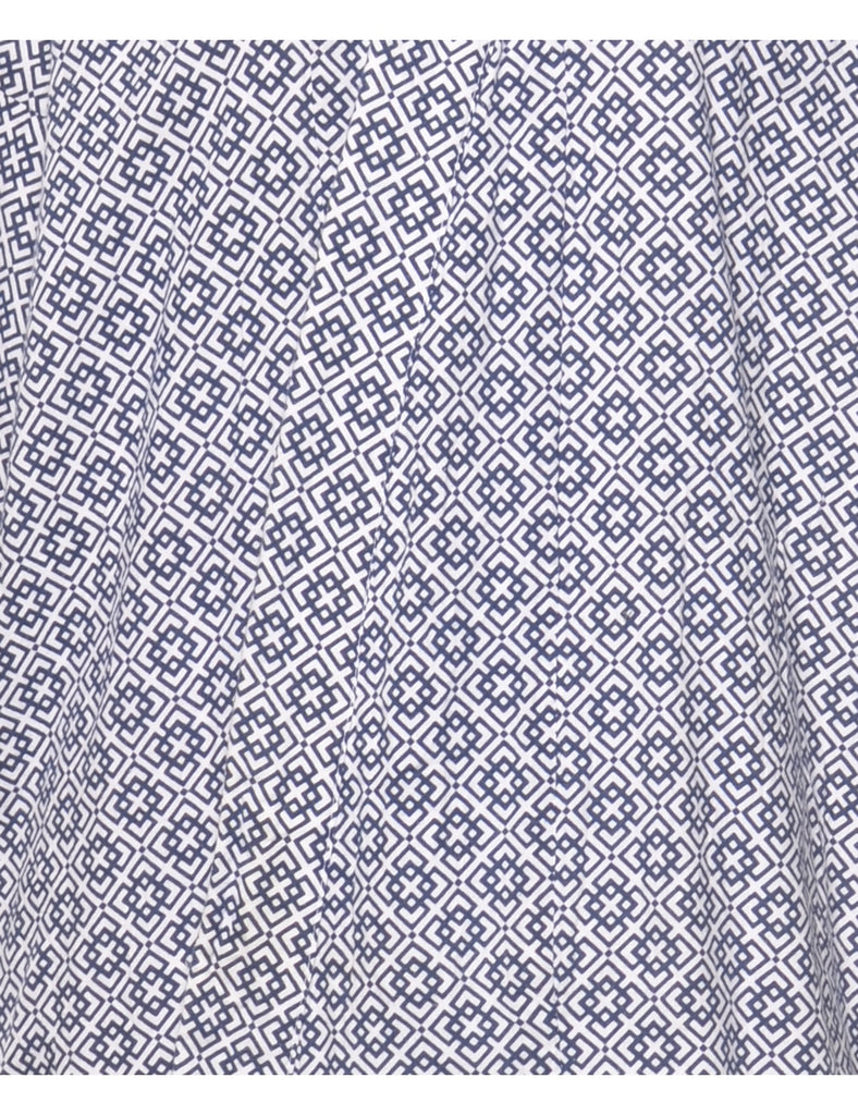 Geometric Print Full Length Kimono - M
