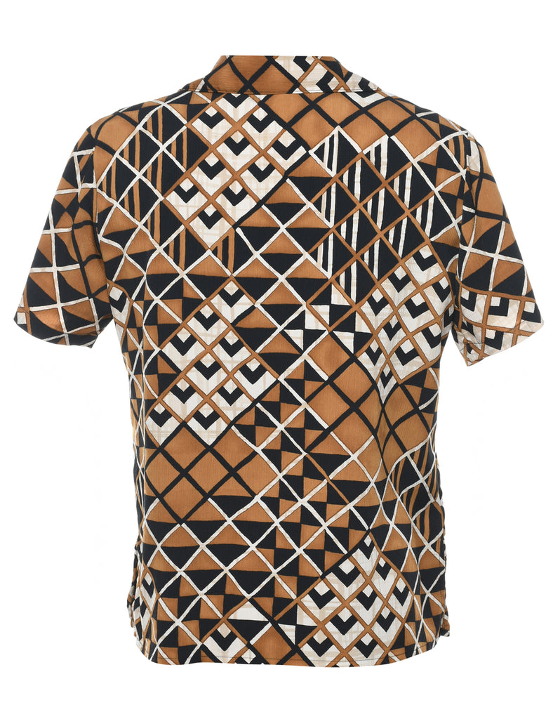Geometric Print Shirt - L