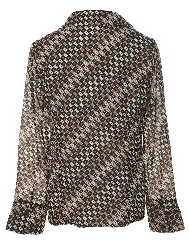Geometric Print Shirt - M