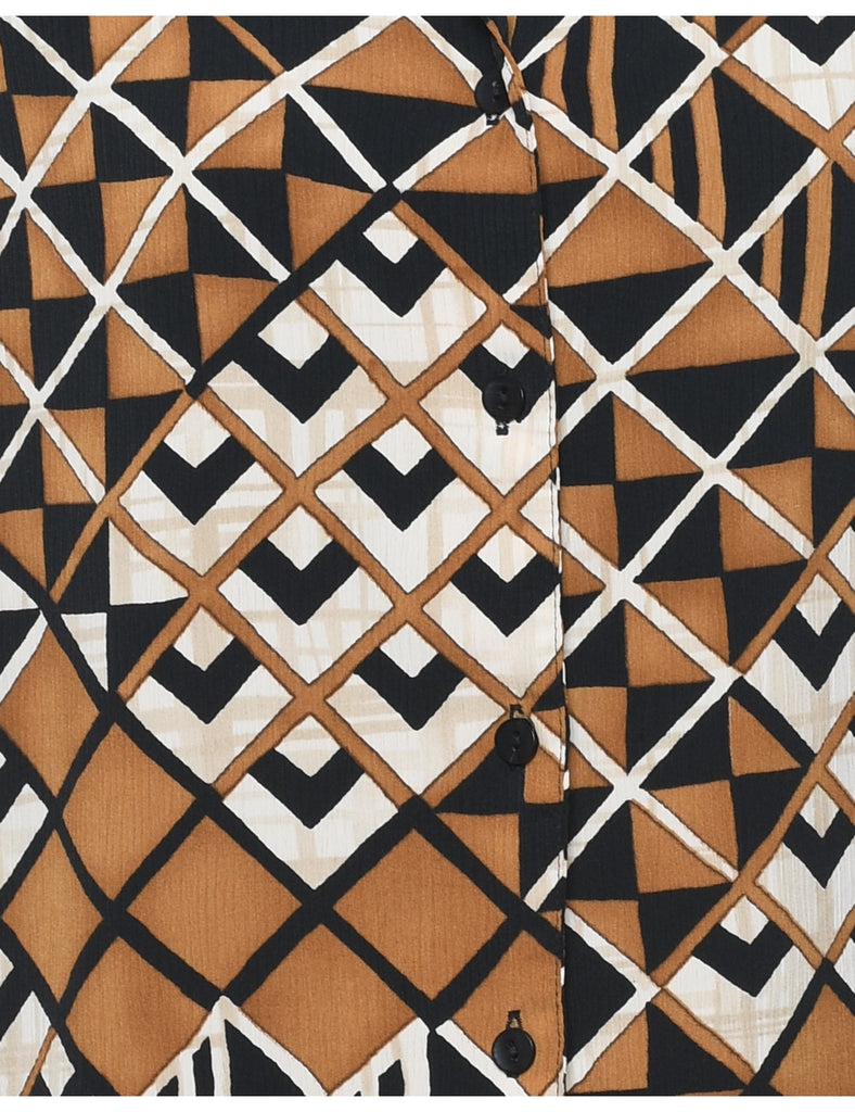 Geometric Print Shirt - L