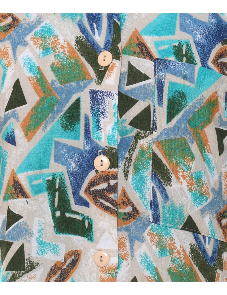 Geometric Print Shirt - S