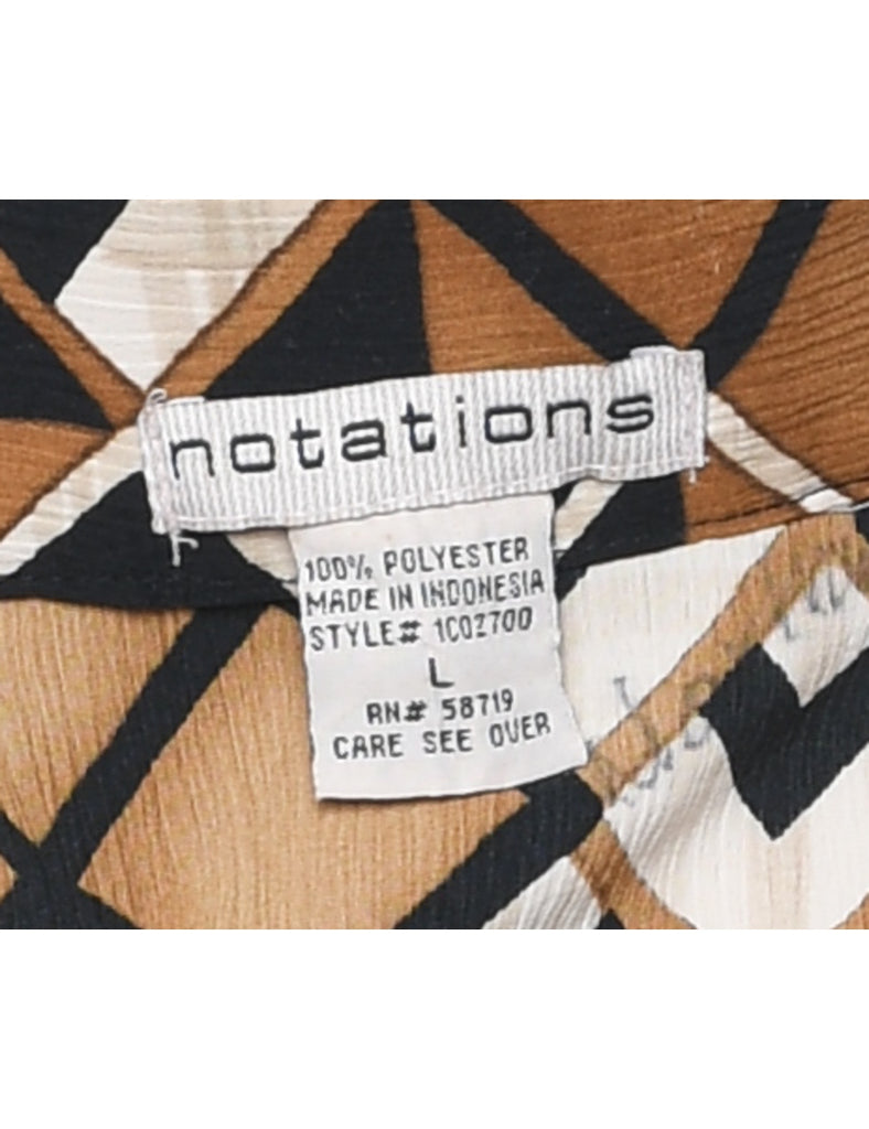 Geometric Print Shirt - L