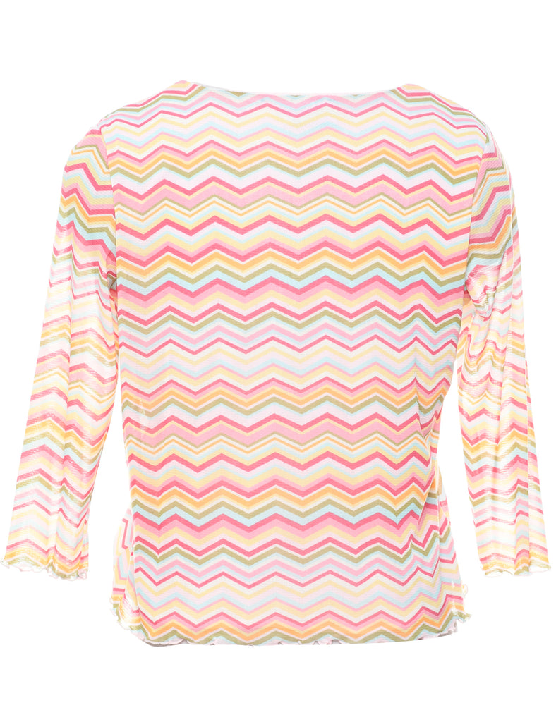 Geometric Printed Top - L