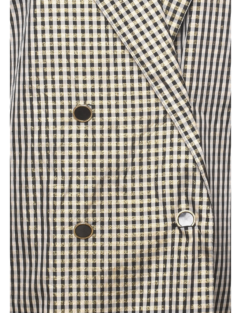 Gingham 1980s Jacket  - XL