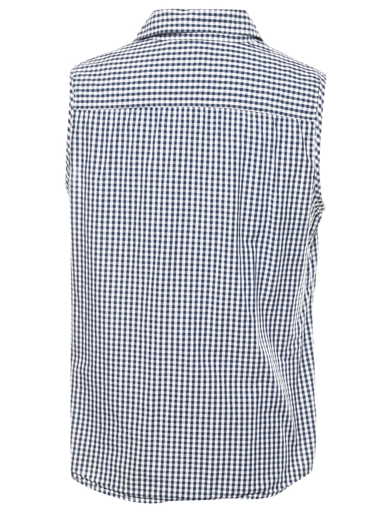 Gingham Pattern Shirt - M