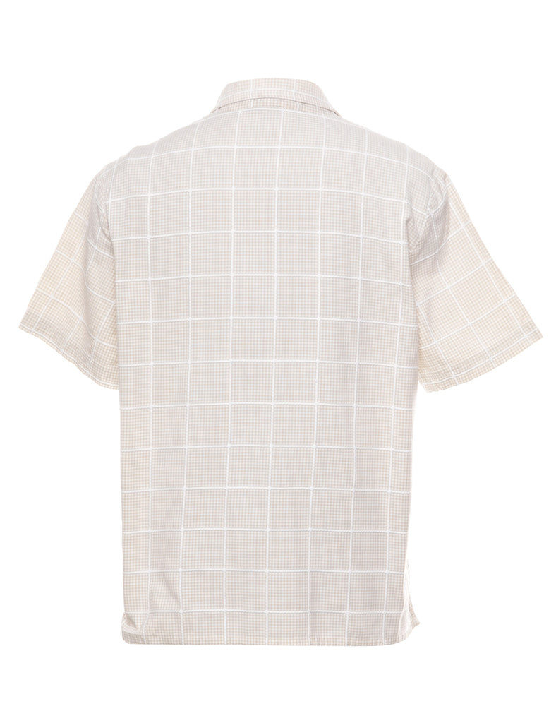 Gingham Pattern Shirt - M