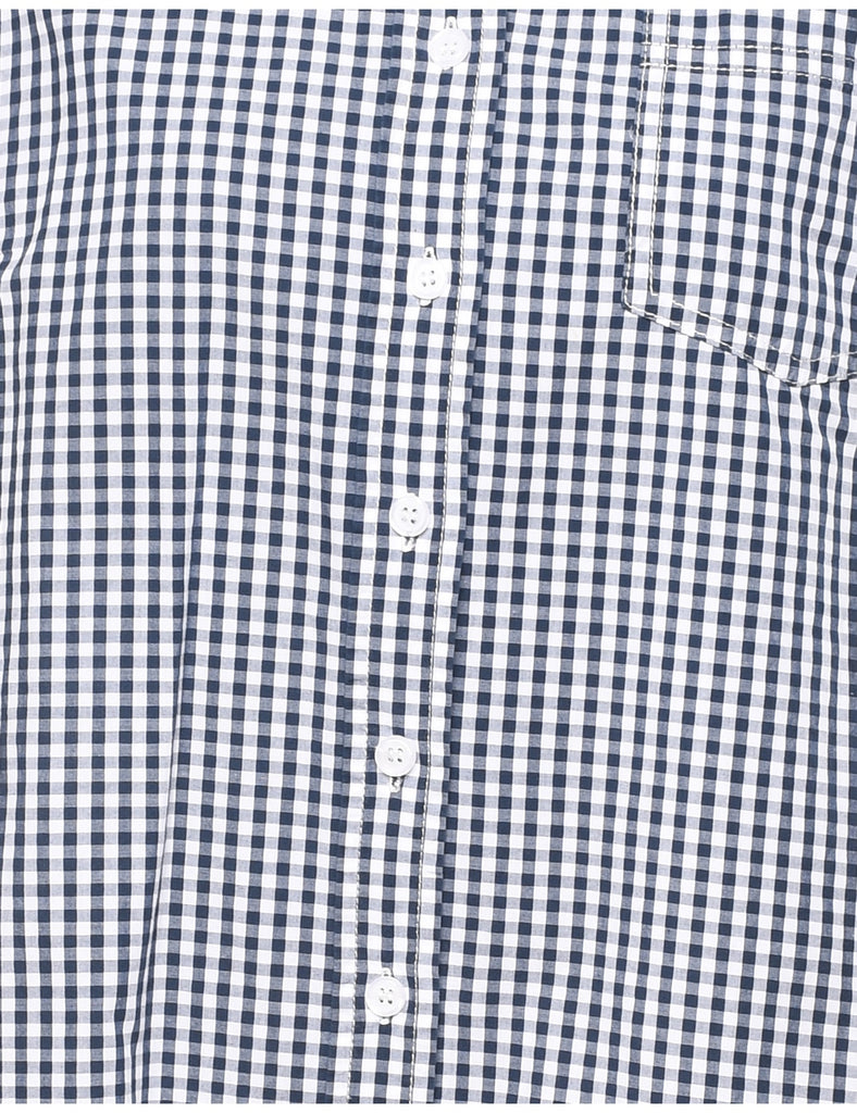 Gingham Pattern Shirt - M