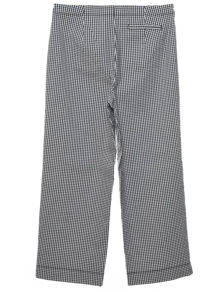 Gingham Pattern Trousers - W31 L26