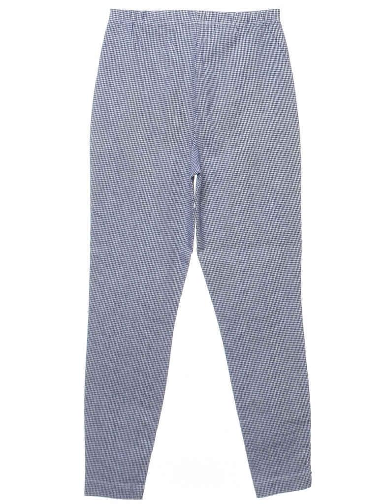 Gingham Pattern Trousers - W28 L31