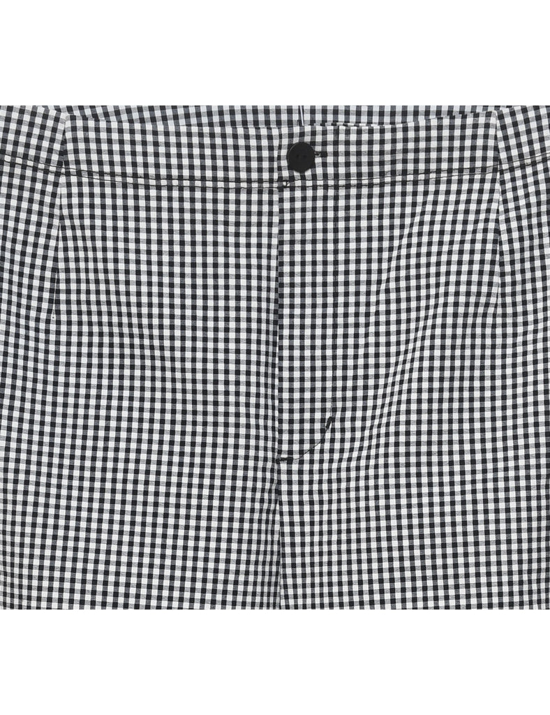 Gingham Pattern Trousers - W31 L26