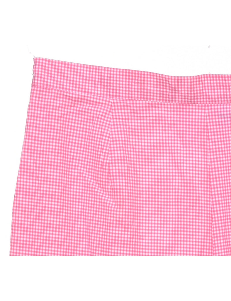 Gingham Pattern Trousers - W32 L25