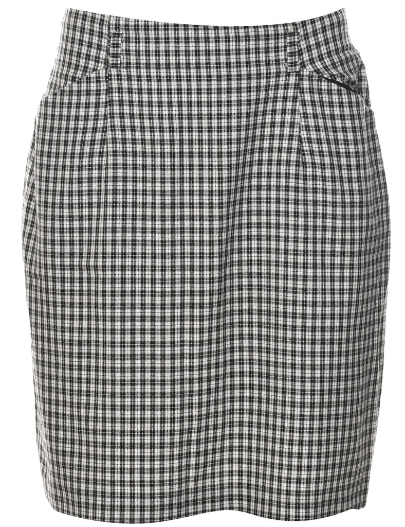 Gingham Pencil Skirt - M