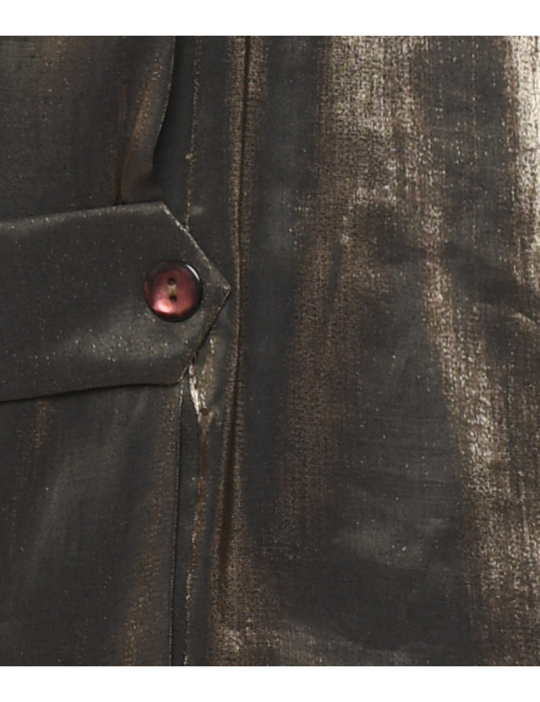 Gold Classic Metallic Evening Jacket - L
