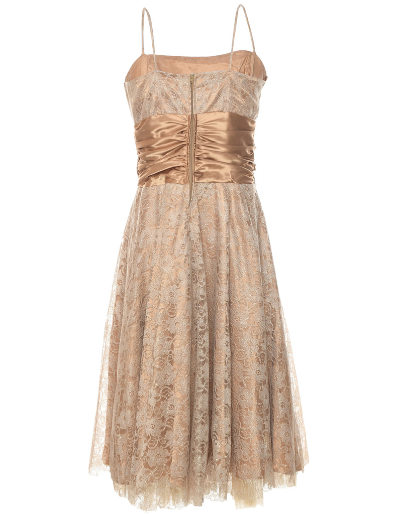Gold Party Dress - M