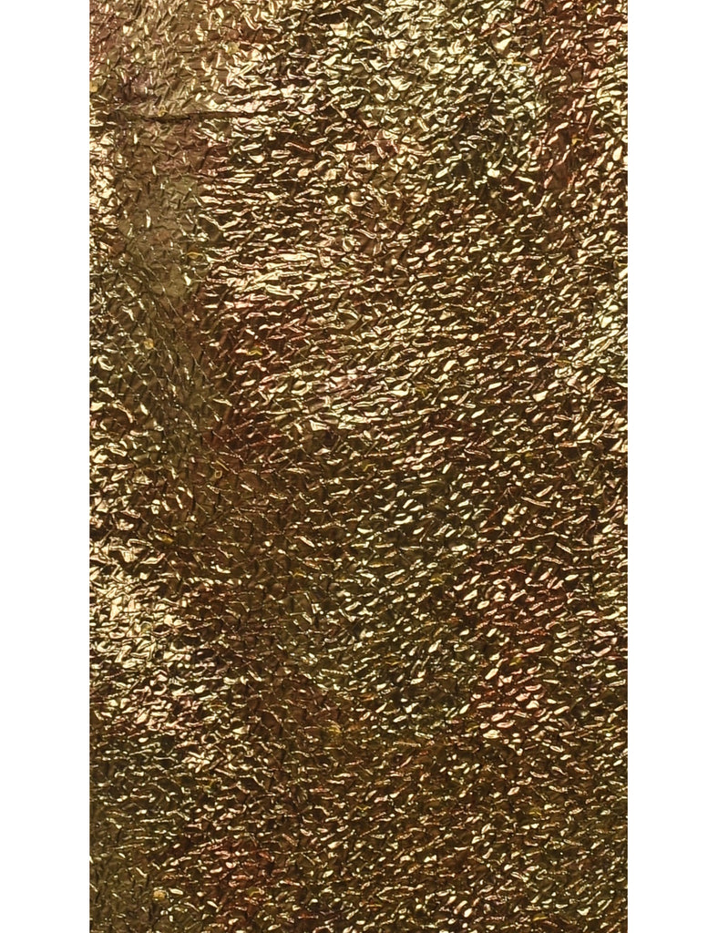 Gold Shiny Beaded Dress - M