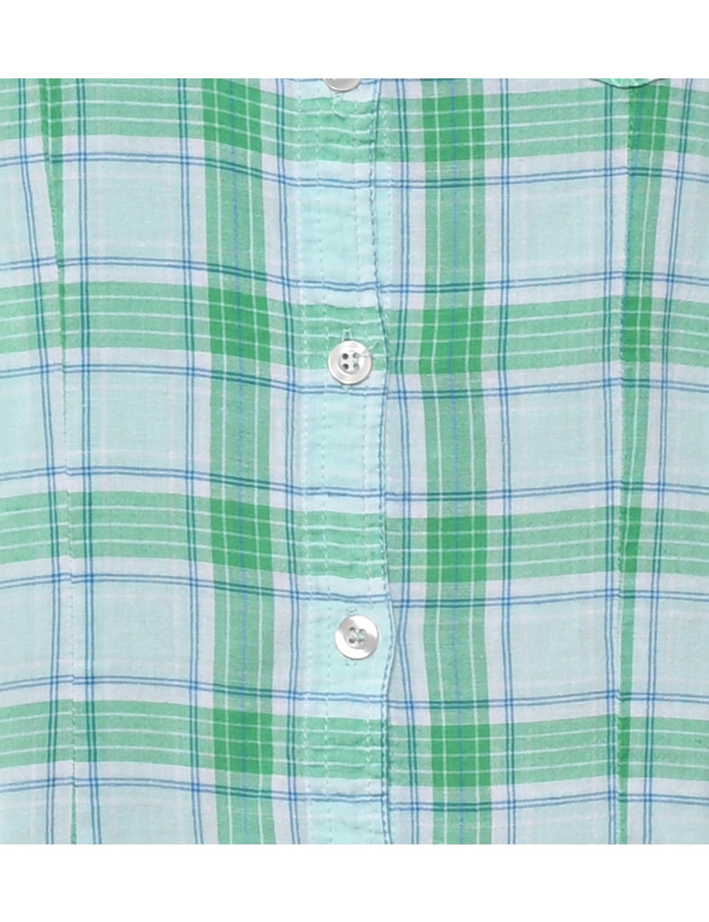 Green Checked Shirt - L