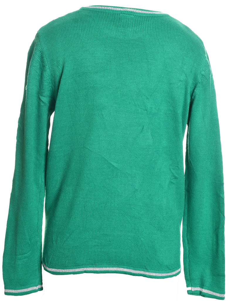 Green Christmas Jumper - L