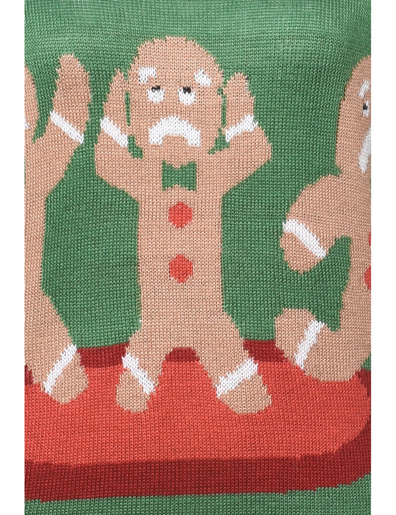 Green Christmas Jumper - M