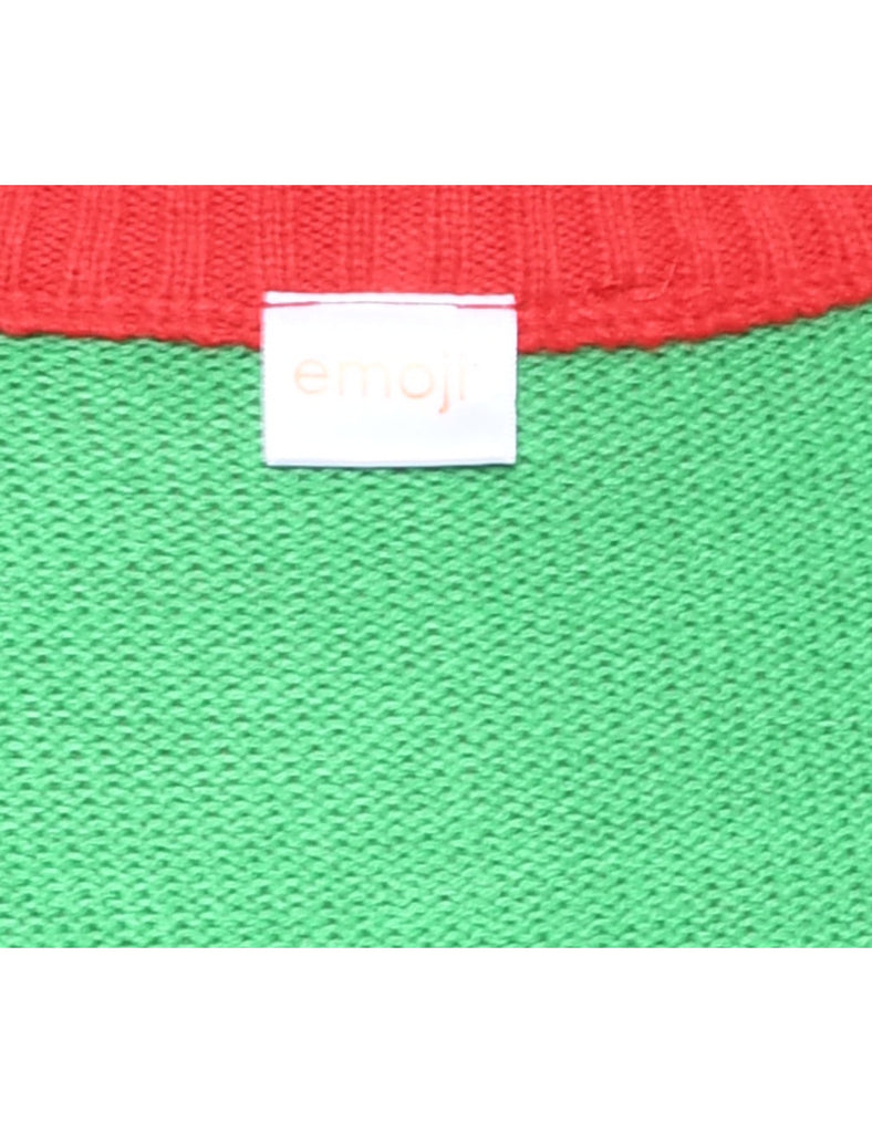 Green Christmas Jumper - M