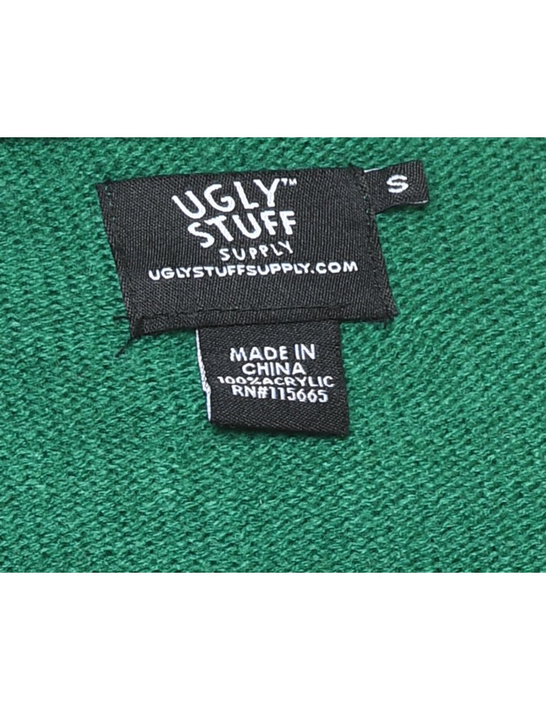 Green Christmas Jumper - S