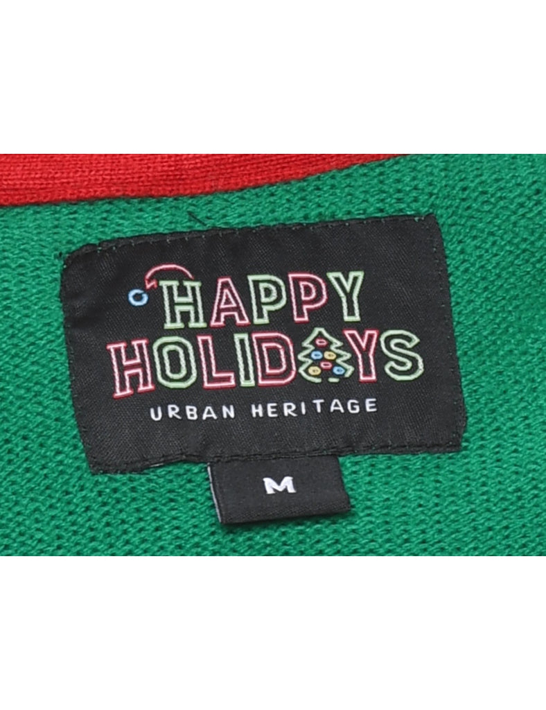 Green Christmas Jumper - M