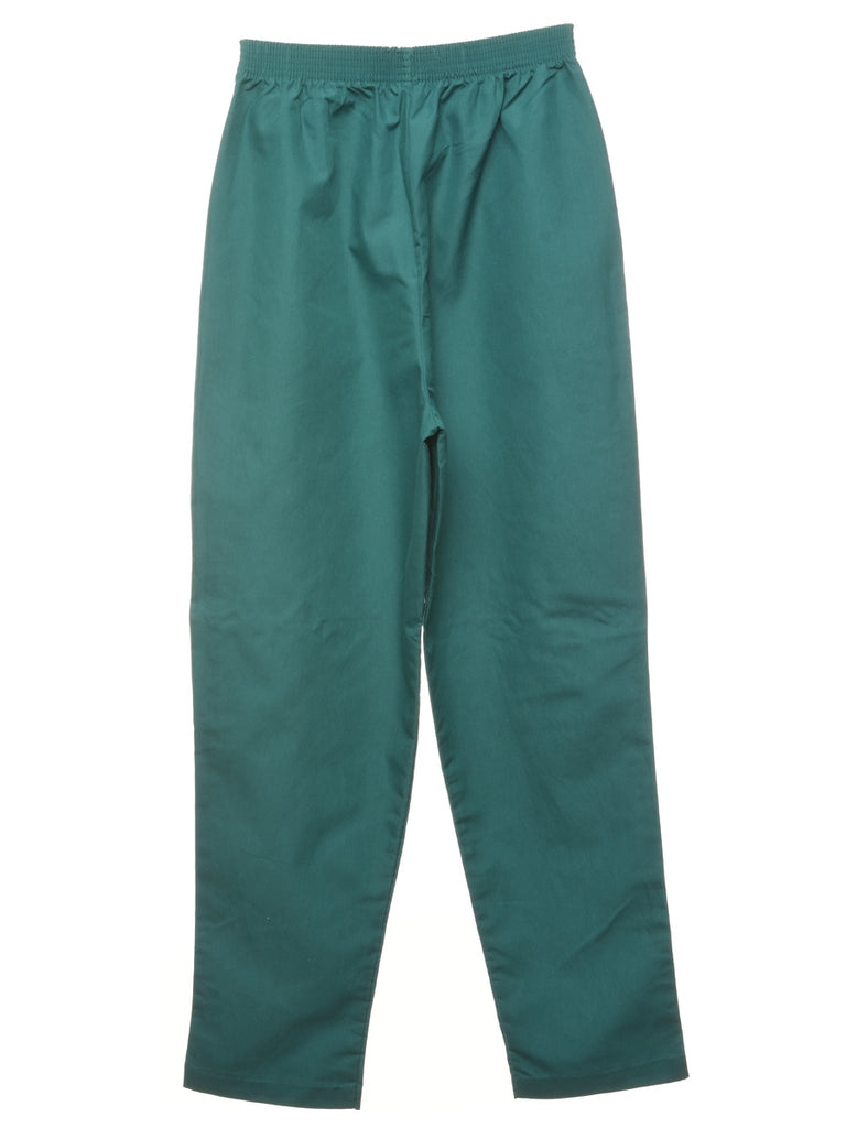 Green Elasticated Trousers - W24 L30