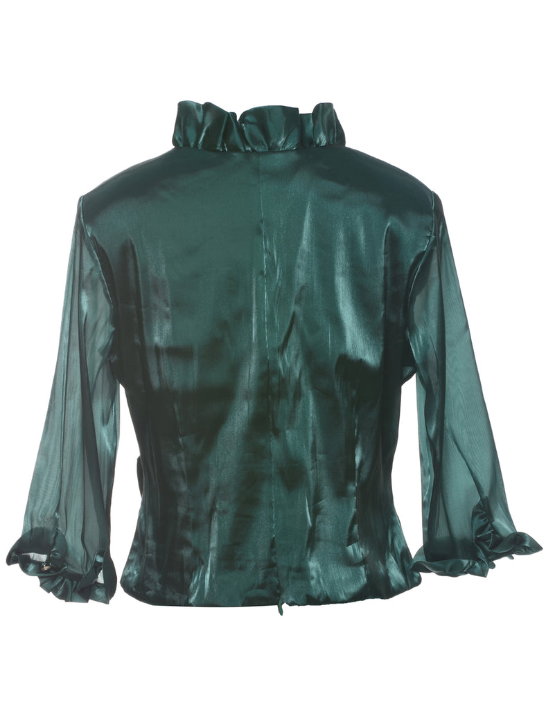 Green Evening Top - L
