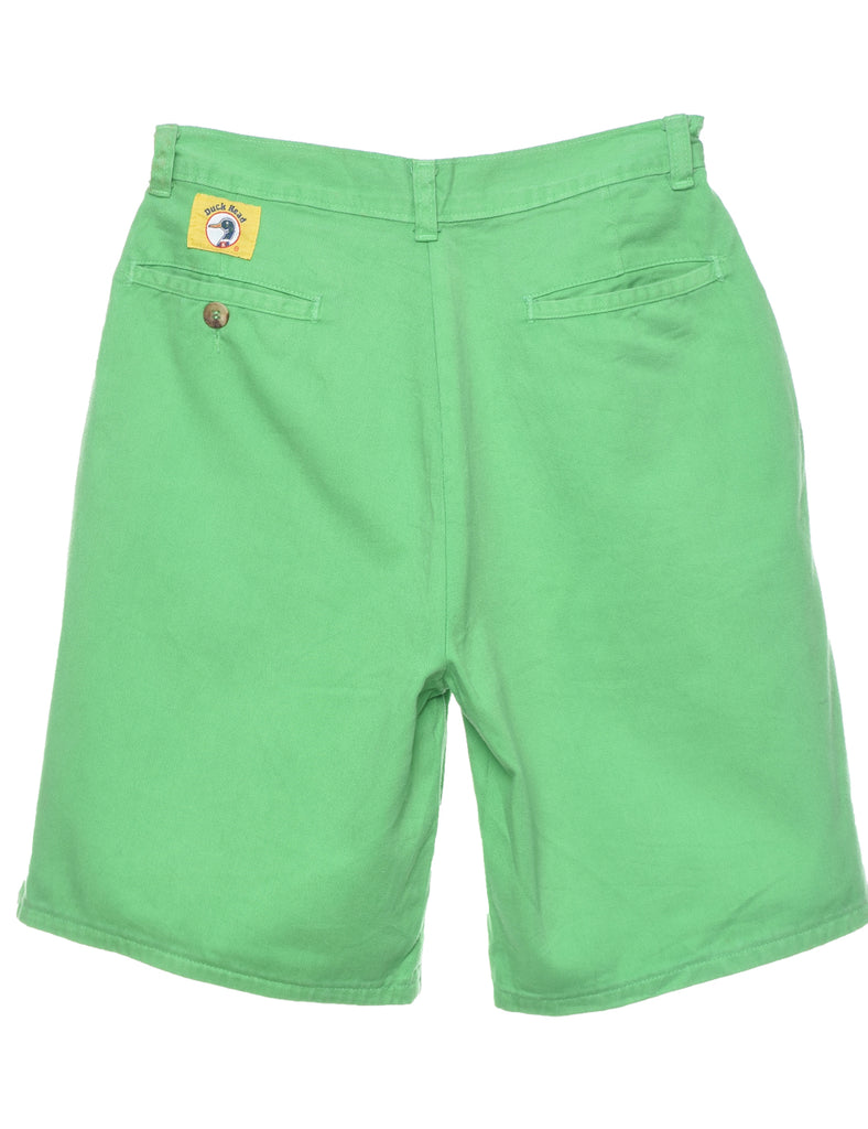 Green Plain Shorts - W26 L8