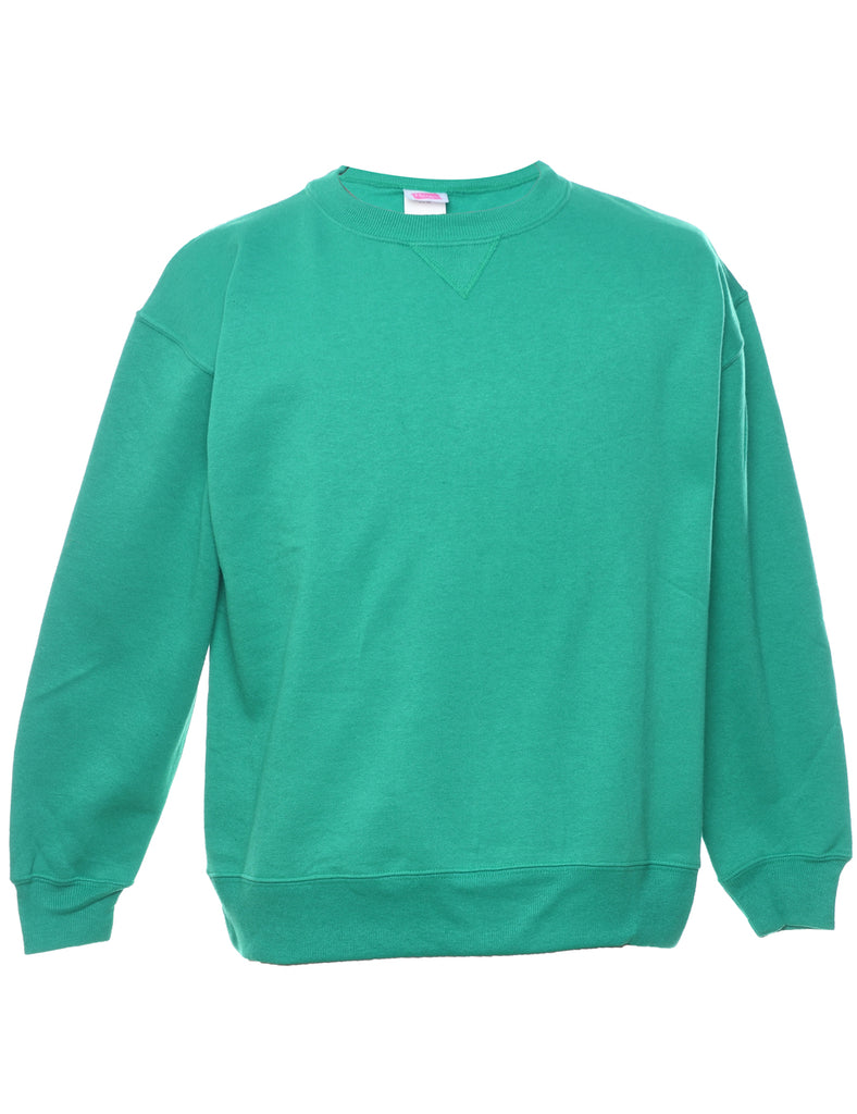 Green Plain Sweatshirt - M
