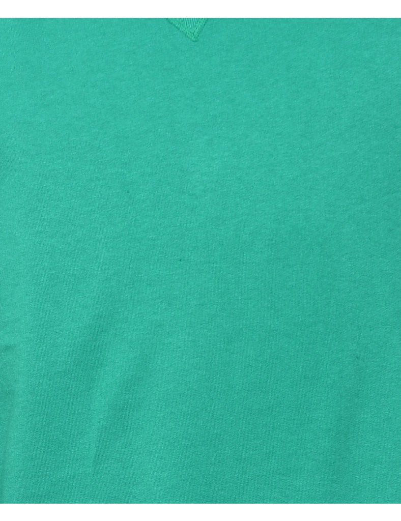 Green Plain Sweatshirt - M