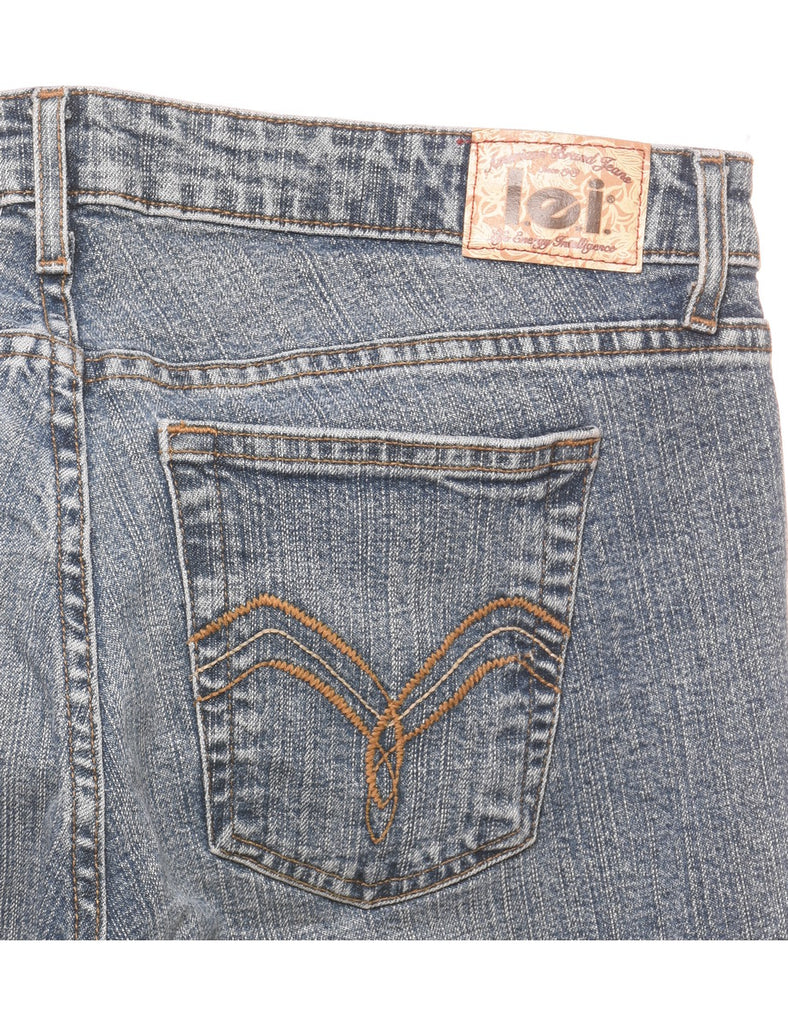 Grey Distressed Low Rise Bootcut Jeans - W33 L30