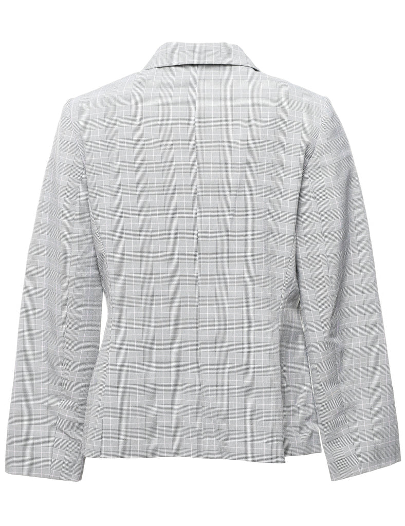 Grey Dogtooth Blazer - M