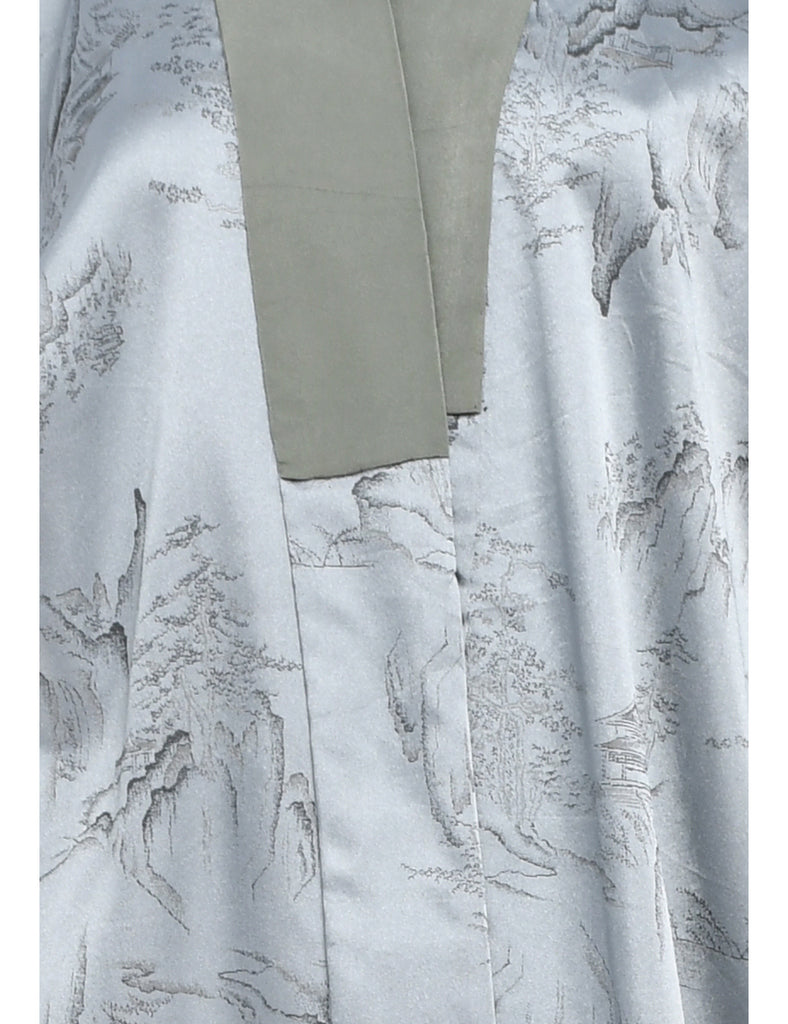 Grey Full Length Kimono - XL
