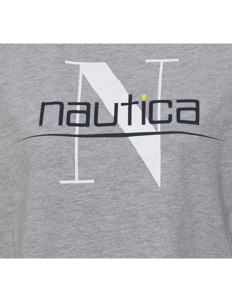 Grey Nautica Printed T-shirt - M