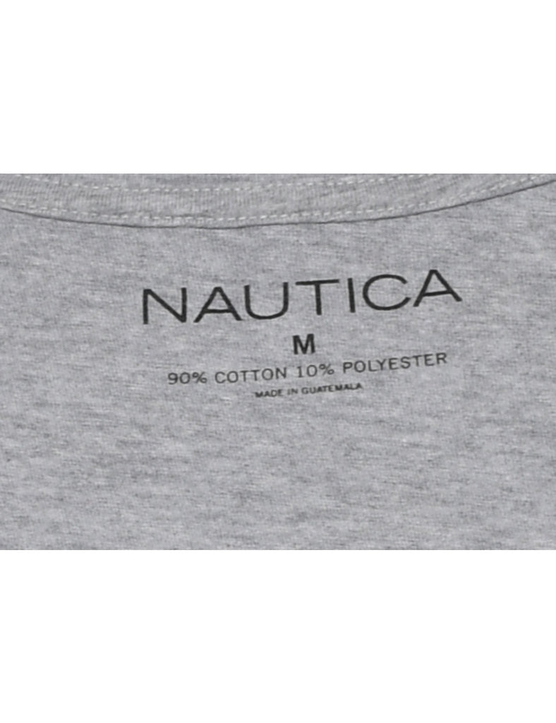 Grey Nautica Printed T-shirt - M
