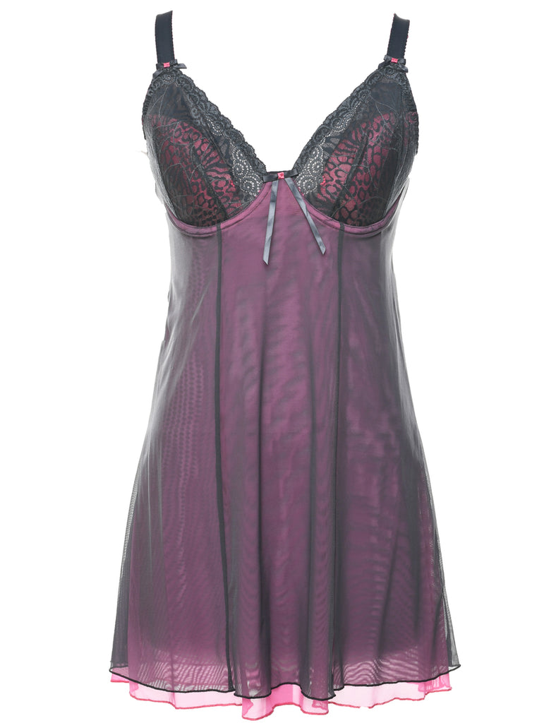 Grey Y2K Babydoll - S