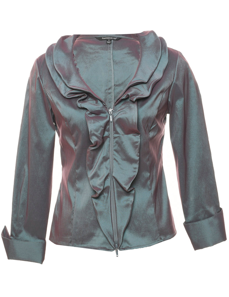 Grey Y2K Evening Jacket - S
