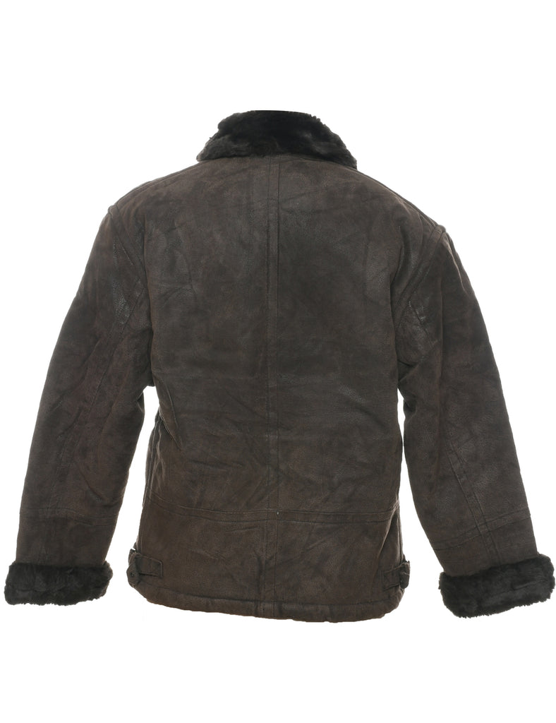 Guess Shearling Suede Jacket - S